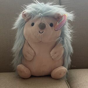 FAO Schwarz Plush Hedgehog Toy - Cream and blue